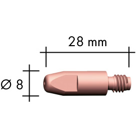 IMG-Dyse 1,0 mm M6x8x28 mm CU
