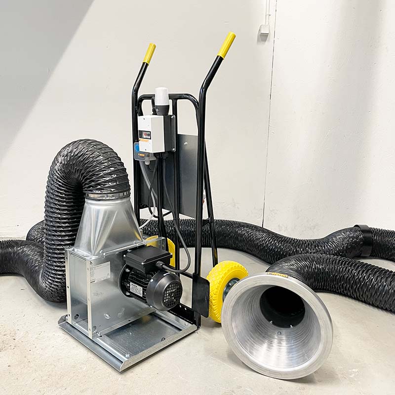 IMG-Mobil lavtrykssuger komplet Incl. Trykvagt og lys Geovent