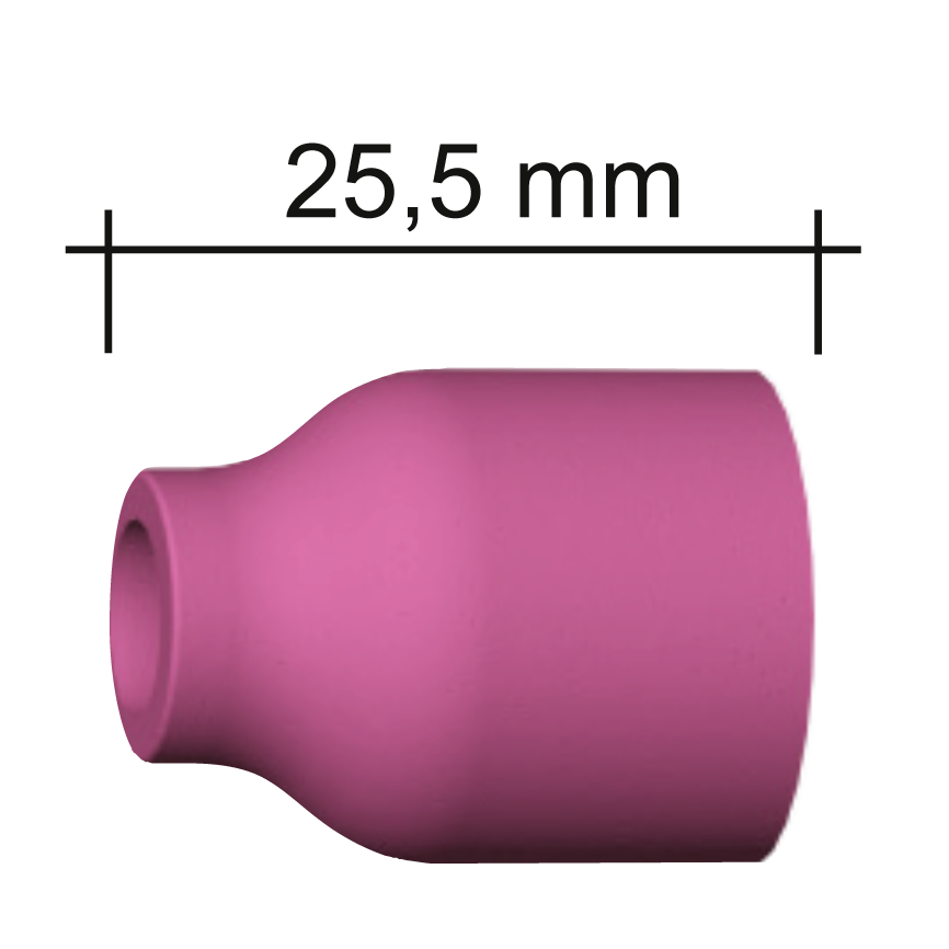 IMG-Gasdyse keramisk Str.  5  gaslinse ø8,0mm